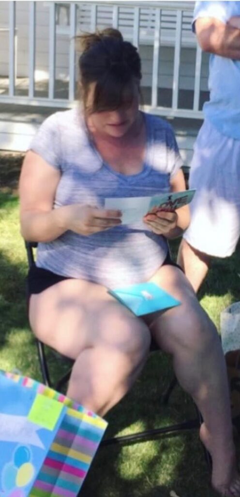 Jenna before her 50-pound weight loss